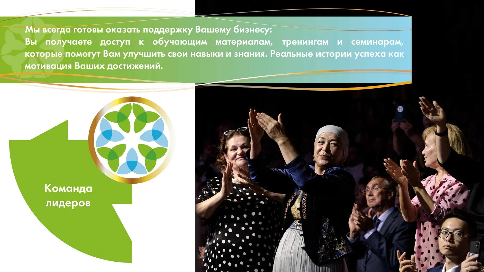 Команда лидеров и поддержка